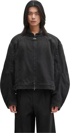 VETEMENTS Racing Denim Jacket - Heren - Spijkerjassen - Zwart - L - Denim - Jassen