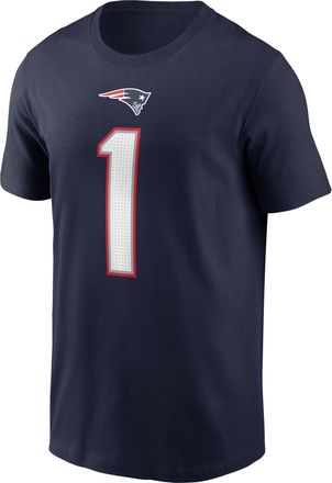 Nike A.J. Brown New England Patriots Nike Mens NFL T-Shirt in Blue | N19941S8KF-34T