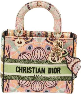 Dior Pre-owned Lady D Lite Tote - Dames - Vintage Mini Tas - Veelkleurig - ONE Size - Leer - Vintage
