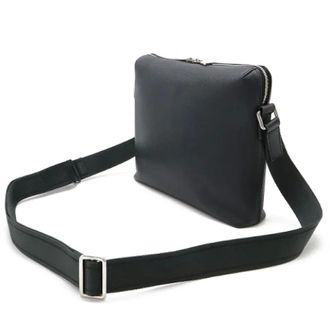 Louis Vuitton Pre-owned Cross Body Bags, male, Black, Size: ONE SIZE Pre-owned Taiga Grigori Messenger Bag