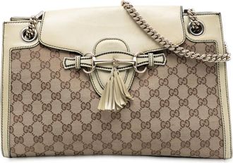 Gucci Pre-owned Gucci Large GG Canvas Emily Shoulder Bag W8HLULLUKZ0I76DP