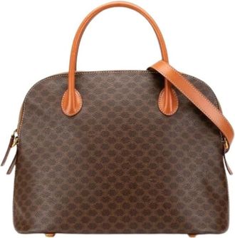 Celine Pre-owned Handbags, female, Brown, Size: ONE SIZE Pre-owned Vintage Shoulder Bag