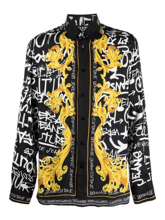 Versace Jeans Couture Logo-print long shirt