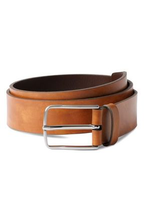 Allen Edmonds Broadway Avenue Leather Belt in Dark Walnut at Nordstrom, Size 34