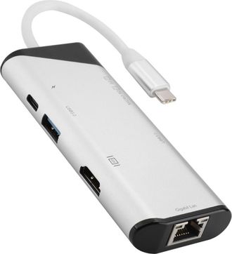 OEM Concentrador Multipuerto Port&aacute;til, Carcasa De Aluminio, Adaptador Multimedia, Compatible Con Transmisi&oacute;n De Alta Velocidad Y Funcionalidad Otg Bidirec