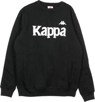 Kappa Stijlvolle Heren Crewneck Sweatshirt Zwart/Grijs - Heren - Sweatshirts - Zwart - M - Hoodies & sweatvesten