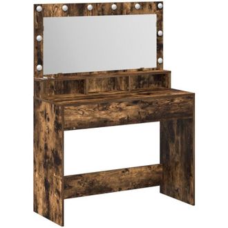 vidaXL Vidaxl - Dressing Table Smoked Oak 100 x 41 x 135 cm Engineered wood