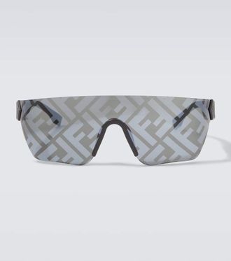 Fendi FF Squared shield sunglasses