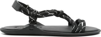 Miu Miu Sandali Nastro - Nero