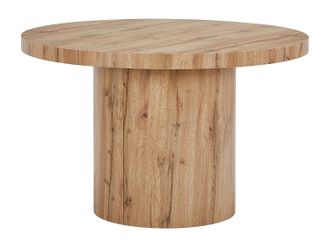 Vente-Unique Mesa de comedor extensible para 4 a 12 personas en MDF - Natural claro - SIDRINA