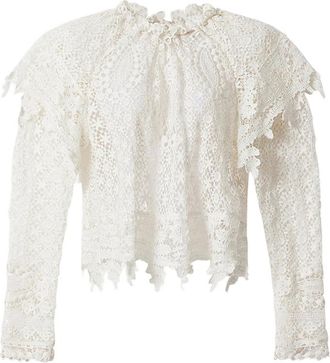 Isabel Marant Hyliana Ruffled Lace Top