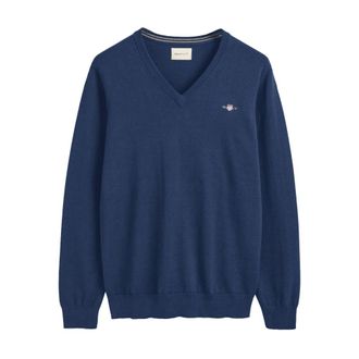 GANT Heren, Truien, Blauw, Maat: 4XL Katoen