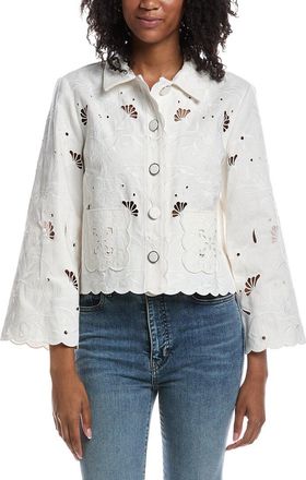 Elie Tahari The Marianna Embroidered Jacket