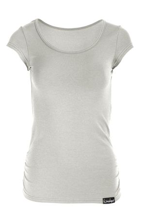 Winshape T-Shirt WINSHAPE WTR4, Damen, Gr. XL, grau (grau melange), 48% Baumwolle, 48% Polyester, 4% Elasthan, Rundhals, Shirts T-Shirt, kurzarm