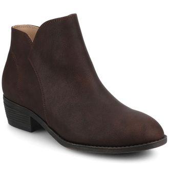 Journee Collection Womens Solarah Pull-on Ankle Bootie