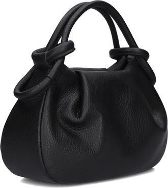 Notre-V Lucca Classic Grain - Dames - Tassen - Zwart - Maat: ONE Size Leer