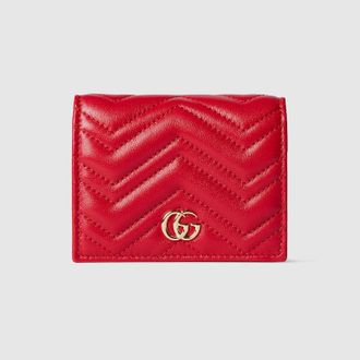 Gucci GG Marmont Small Wallet, Red, Leather