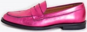 Vilagallo Womens Piel Antifaz Shoe Moccasin In Metallic Pink