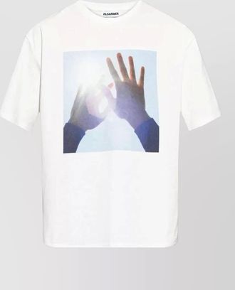 Jil Sander cotton printed t-shirt
