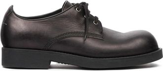 Maison Margiela Leren Derby Schoenen - Heren - Veterschoenen - Zwart - 45 EU - Leer - Schoenen