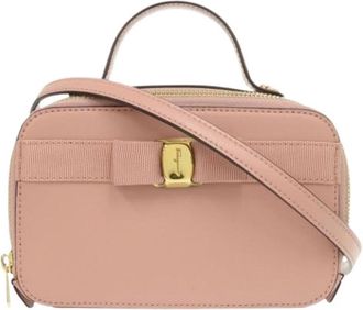 Ferragamo Pre-owned Mini Bag - Dames - Vintage Mini Tas - Roze - ONE Size - Leer - Vintage