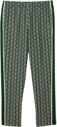 Lacoste Paris Monogram Trainingsbroeken - Heren - Slim Fit Broeken - Groen - M - Leer - Broeken