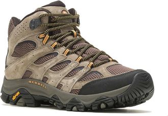 Merrell Mens Merrell Moab 3 Mid J035869 Walnut Leather Lace Up Performance Hiking Boots