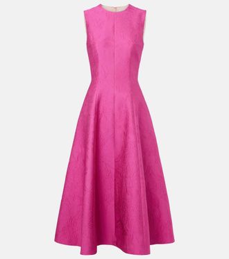 Emilia Wickstead Mara cloque cocktail dress