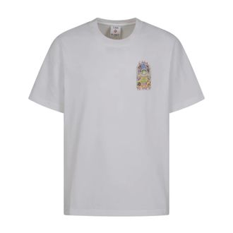 Casablanca Tennis Landscape Classic T-Shirt - male - Casablanca - T-Shirts - White - M - Tops