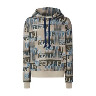 Ferrari Hoodies, male, Multicolor, M, Ikat Print Sweatshirt
