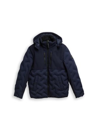 Tom Tailor Steppjacke TOM TAILOR, Herren, Gr. L, blau (sky captain blau), Steppware, Obermaterial: 100% Polyester. Futter: 100% Polyester, Strukturmuster, unifar