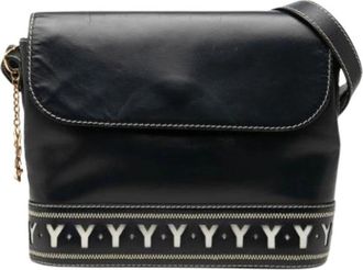 Saint Laurent Pre-owned Crossbody Bag - Dames - Vintage Schoudertas - Zwart - ONE Size - Leer - Vintage