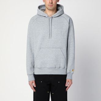 Carhartt Work in Progress Hooded Chase Sweatshirt Grey Heather/Gold