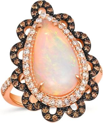 Le Vian Ladies Opal Rings set in 14K Strawberry Gold