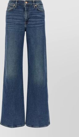 7 For All Mankind wide-leg jeans with five-pocket design
