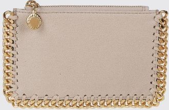 Stella McCartney Portacarte piatto Falabella in pelle sintetica scamosciata