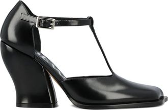 Loewe 90mm Onda T-bar pumps - women - Leather/CALFSKIN/Leather - 36 - Black