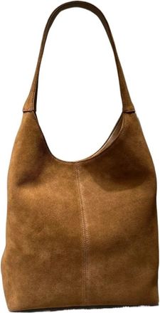Generic Bucket Bag Large Capacity Mat Finish Leather Underarm Single Shoulder(G)
