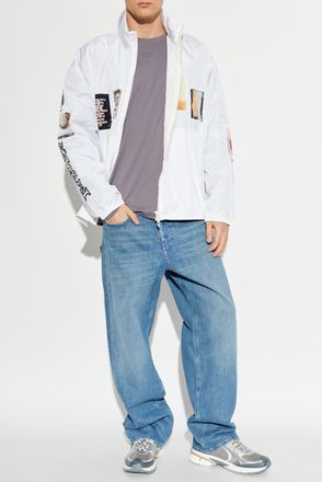 Diesel Long Sleeve T-shirt T-BOXT-LS-INT, Mens, Purple