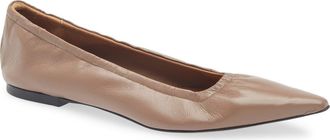ATP Atelier Aprica Pointed Toe Flat in Tahini at Nordstrom, Size 10Us