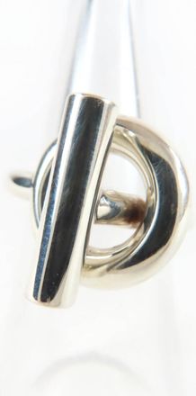 Herm&egrave;s Silver Silver 925 Band Ring (Pre-Owned)