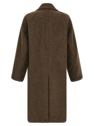 Christophe Lemaire Mens Brown Wool Coat Clothing