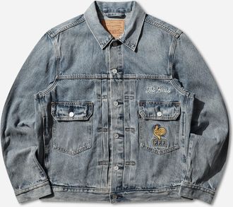 Levi's Men s France Football Type II Trucker Jacket Dark Indigo