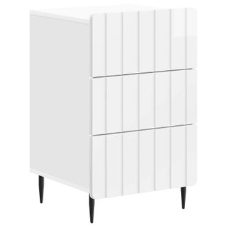 vidaXL Armario De Noche Brillante 43x 41 X 68 Cm Madera De Ingenier&iacute;a Vidaxl