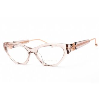 Philipp Plein Ladies Transparent Cat Eye Eyeglass Frames VPP069S