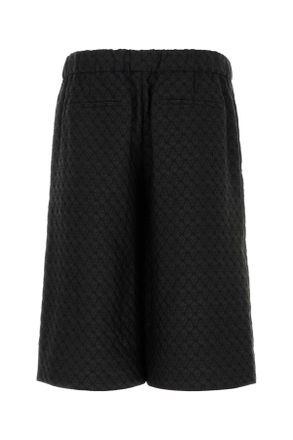 Alexander McQueen 814209qrabu 1010 Blackblack Exterior: Viscose Polyester Bermuda Short