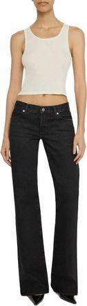 Frame Denim Low-Rise Gray Jean In Black