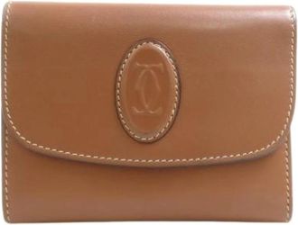Cartier Pre-owned Vintage Coin Purse - Dames - Vintage Accessoires - Bruin - ONE Size - Leer - Vintage