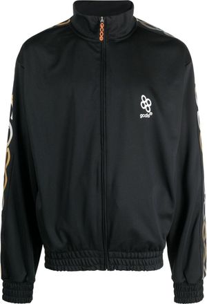 GCDS reflective logo-print sweatshirt - men - Polyester/Elastane - S - Black