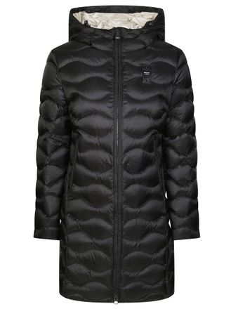 Blauer Lyne Long Quilted Hooded Jacket